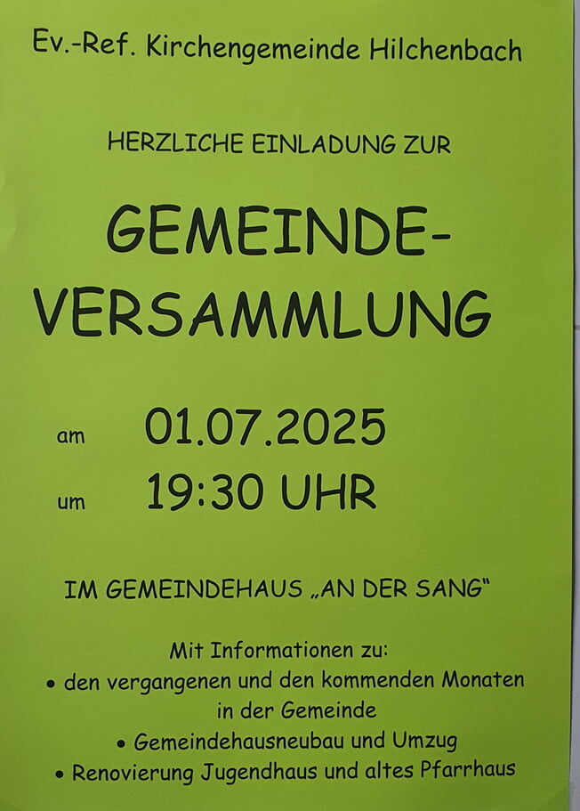 Gemeindeversammlung