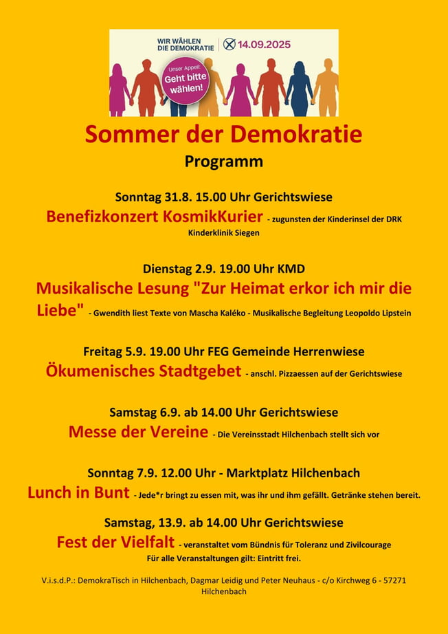 "Lunch in bunt" auf dem Marktplatz