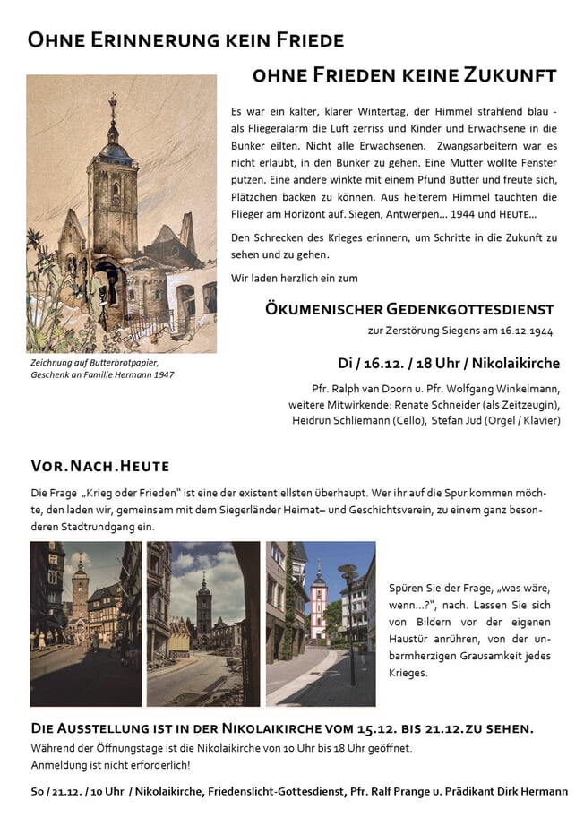 Ökumenischer Gedenk-Gottesdienst - Nikolaikirche 