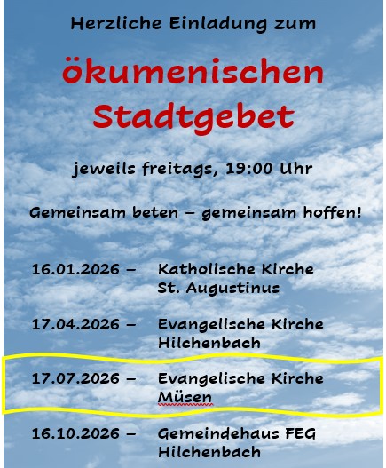 &Ouml;kumenisches Stadtgebet