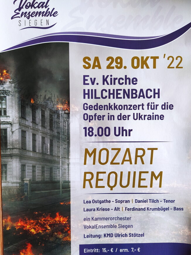 Gedenkkonzert mit Mozart-Requiem