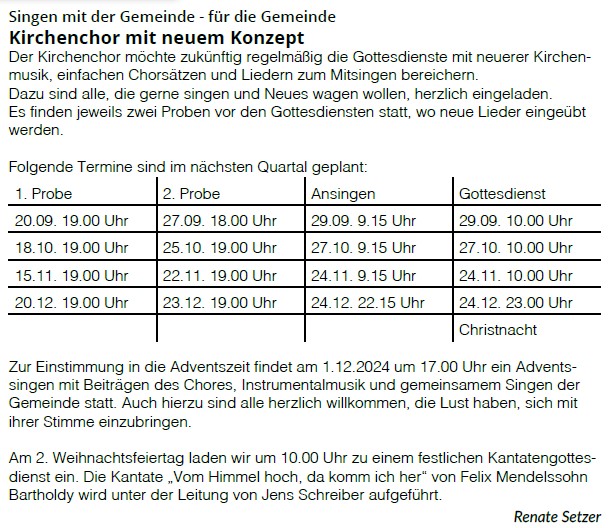 Kirchenchor_mit neuem Konzept